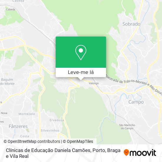 Clínicas de Educação Daniela Camões mapa