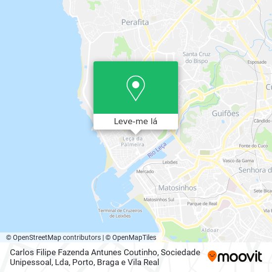 Carlos Filipe Fazenda Antunes Coutinho, Sociedade Unipessoal, Lda mapa