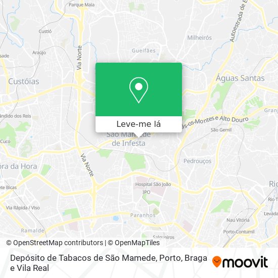 Depósito de Tabacos de São Mamede mapa