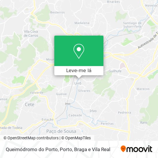 Queimódromo do Porto mapa