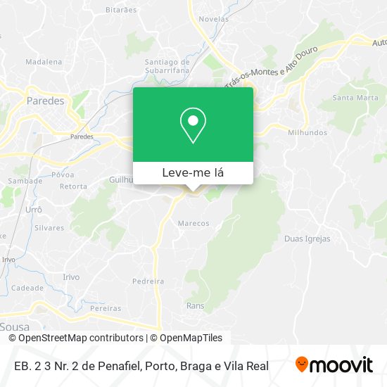 EB. 2 3 Nr. 2 de Penafiel mapa