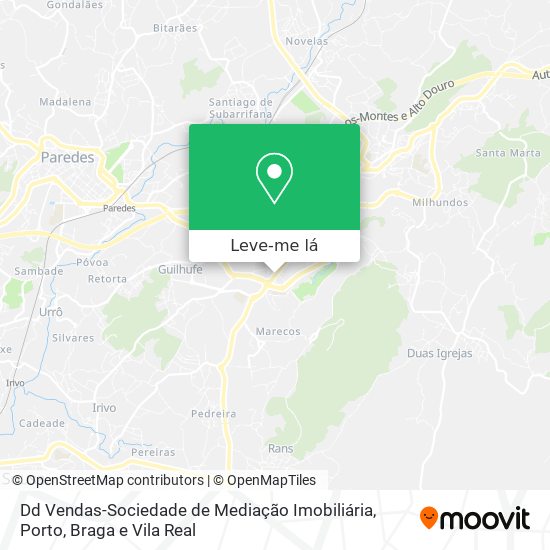 Dd Vendas-Sociedade de Mediação Imobiliária mapa