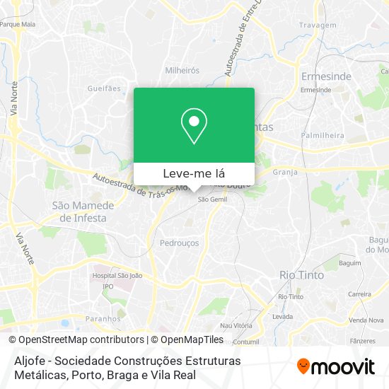 Aljofe - Sociedade Construções Estruturas Metálicas mapa