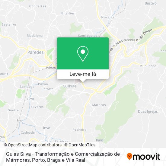 Guias Silva - Transformação e Comercialização de Mármores mapa