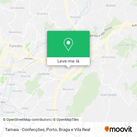 Tamaia - Confecções mapa