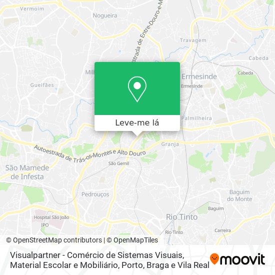 Visualpartner - Comércio de Sistemas Visuais, Material Escolar e Mobiliário mapa