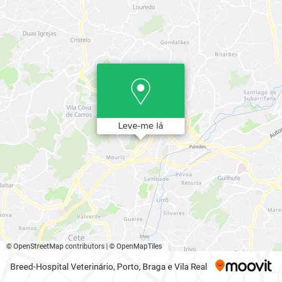 Breed-Hospital Veterinário mapa