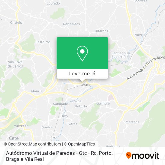 Autódromo Virtual de Paredes - Gtc - Rc mapa