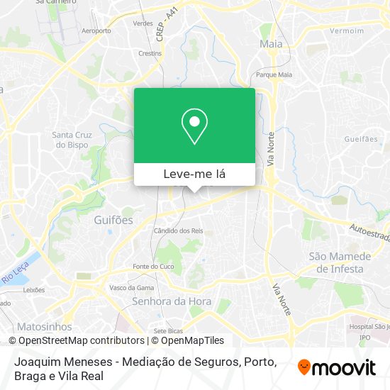 Joaquim Meneses - Mediação de Seguros mapa