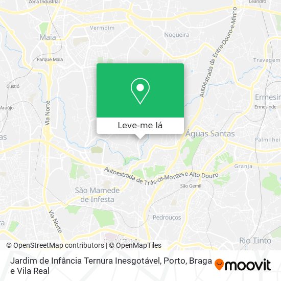 Jardim de Infância Ternura Inesgotável mapa