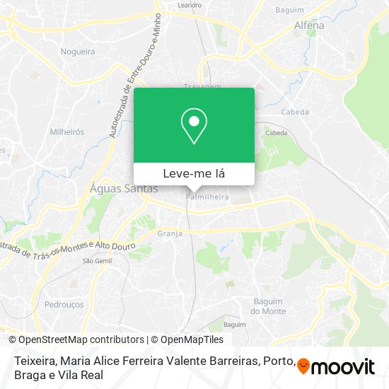 Teixeira, Maria Alice Ferreira Valente Barreiras mapa