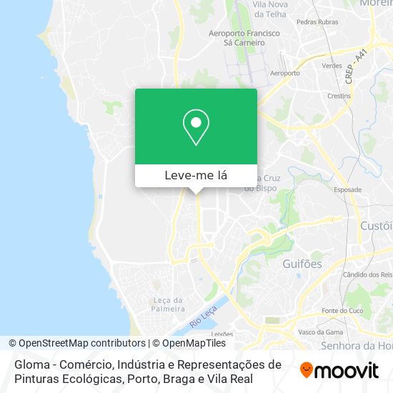 Gloma - Comércio, Indústria e Representações de Pinturas Ecológicas mapa