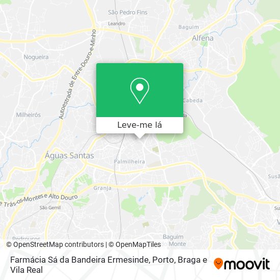 Farmácia Sá da Bandeira Ermesinde mapa