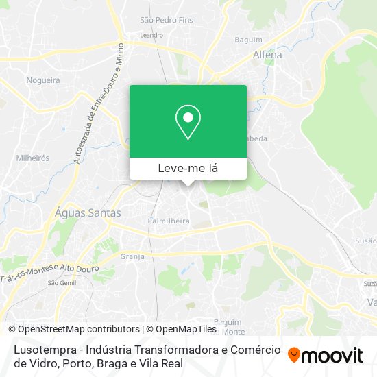 Lusotempra - Indústria Transformadora e Comércio de Vidro mapa