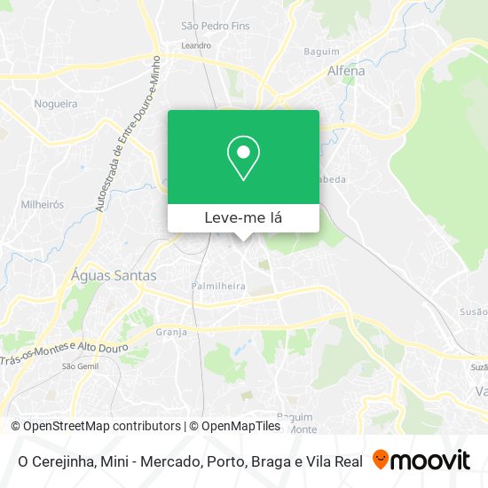 O Cerejinha, Mini - Mercado mapa