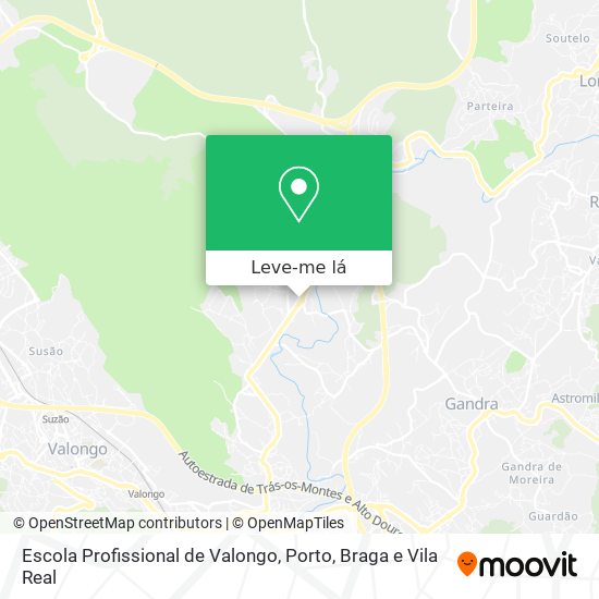 Escola Profissional de Valongo mapa