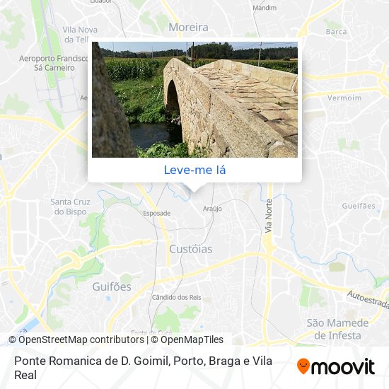 Ponte Romanica de D. Goimil mapa