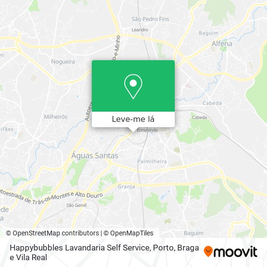 Happybubbles Lavandaria Self Service mapa