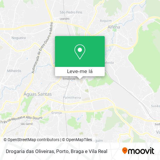 Drogaria das Oliveiras mapa
