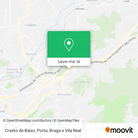 Crasto de Baixo mapa