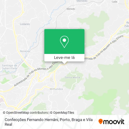 Confecções Fernando Hernâni mapa