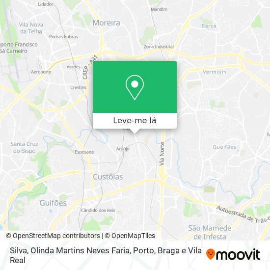 Silva, Olinda Martins Neves Faria mapa
