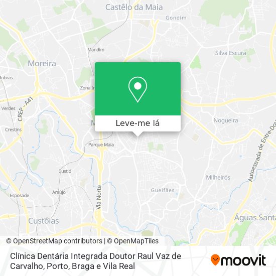 Clínica Dentária Integrada Doutor Raul Vaz de Carvalho mapa