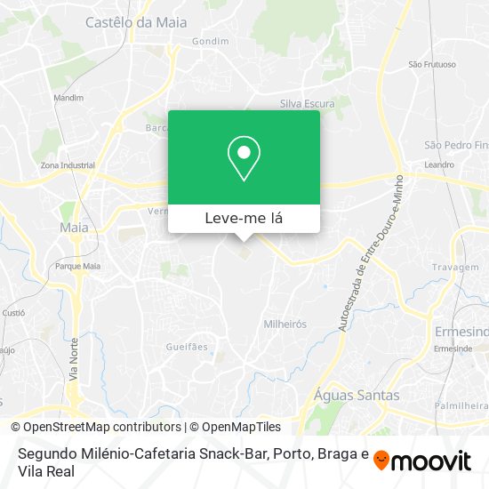 Segundo Milénio-Cafetaria Snack-Bar mapa