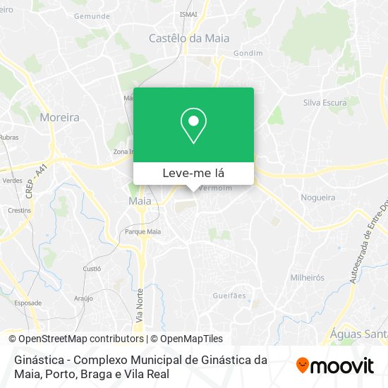 Ginástica - Complexo Municipal de Ginástica da Maia mapa
