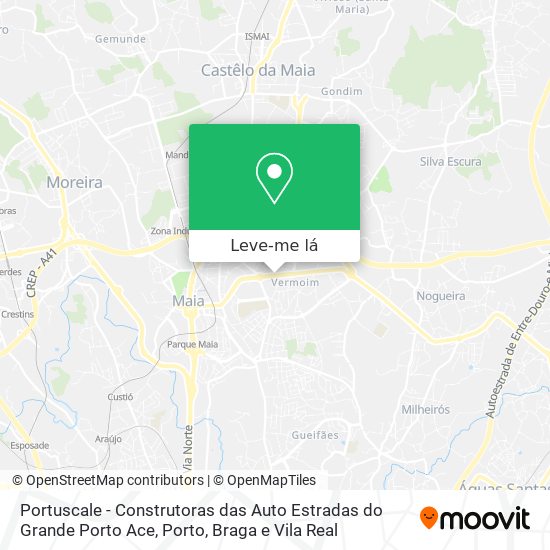 Portuscale - Construtoras das Auto Estradas do Grande Porto Ace mapa