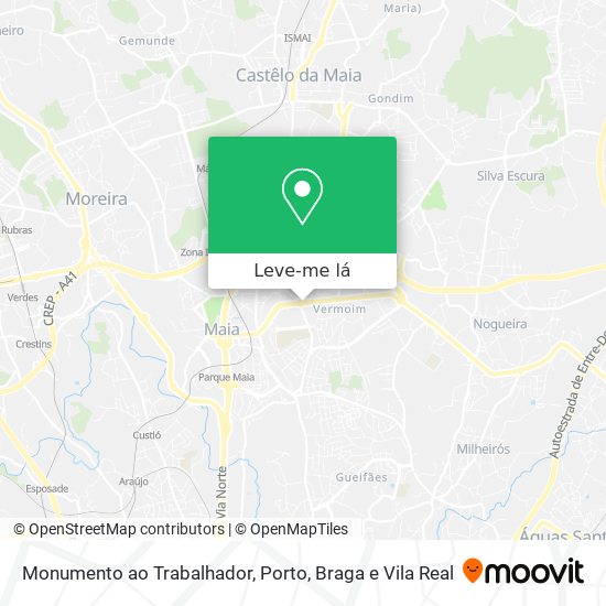 Monumento ao Trabalhador mapa