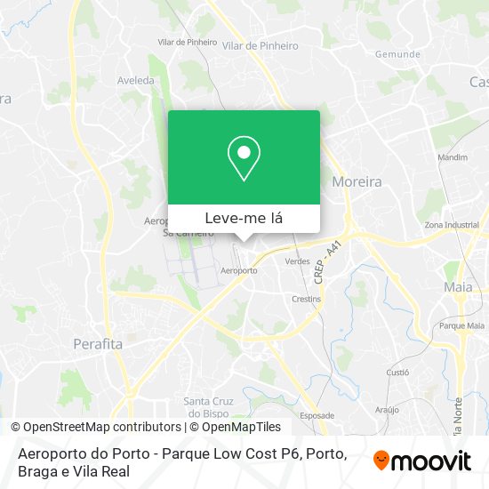 Aeroporto do Porto - Parque Low Cost P6 mapa