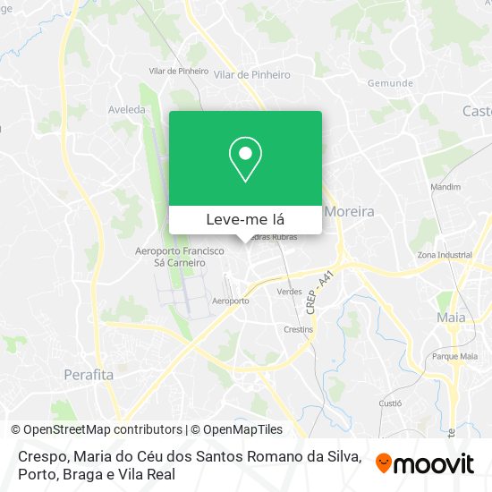 Crespo, Maria do Céu dos Santos Romano da Silva mapa