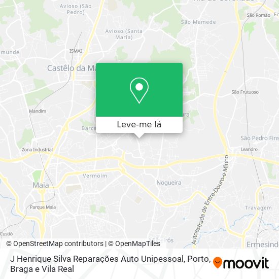 J Henrique Silva Reparações Auto Unipessoal mapa