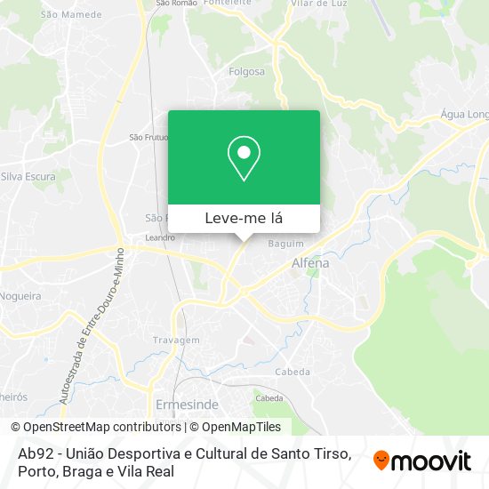 Ab92 - União Desportiva e Cultural de Santo Tirso mapa