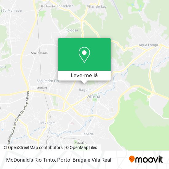 McDonald's Rio Tinto mapa