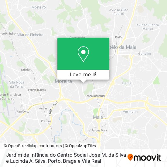 Jardim de Infância do Centro Social José M. da Silva e Lucinda A. Silva mapa