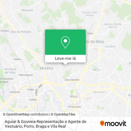 Aguiar & Gouveia-Representação e Agente de Vestuário mapa