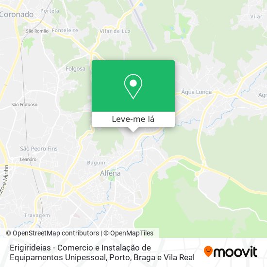 Erigirideias - Comercio e Instalação de Equipamentos Unipessoal mapa