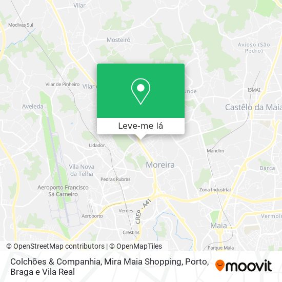 Colchões & Companhia, Mira Maia Shopping mapa