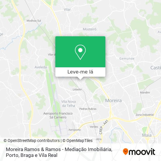 Moreira Ramos & Ramos - Mediação Imobiliária mapa