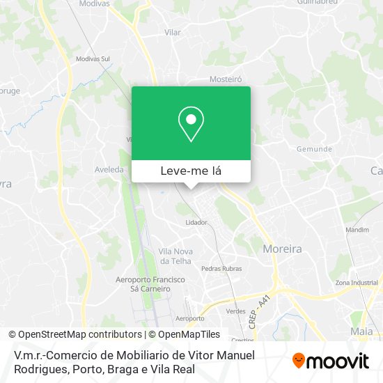 V.m.r.-Comercio de Mobiliario de Vitor Manuel Rodrigues mapa