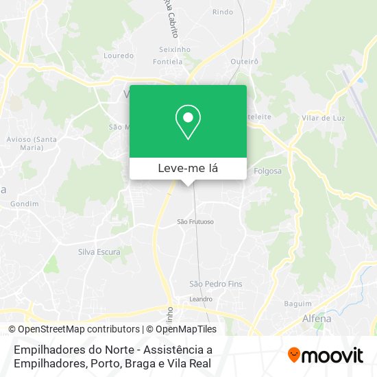 Empilhadores do Norte - Assistência a Empilhadores mapa