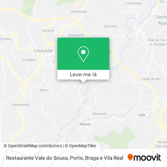 Restaurante Vale do Sousa mapa