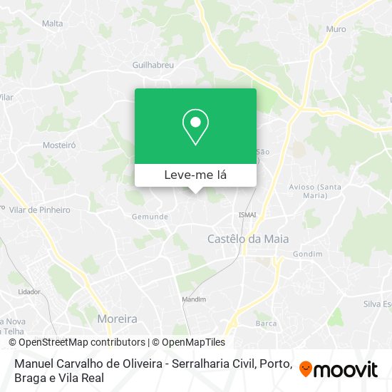 Manuel Carvalho de Oliveira - Serralharia Civil mapa
