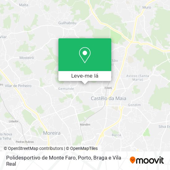 Polidesportivo de Monte Faro mapa