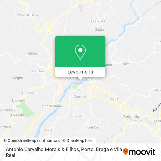 Antonio Carvalho Morais & Filhos mapa