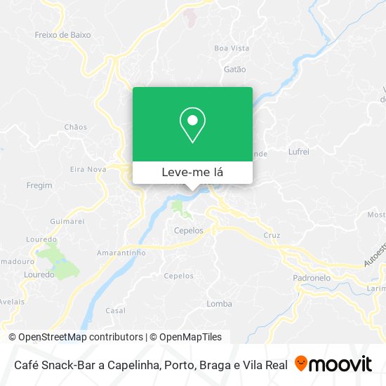Café Snack-Bar a Capelinha mapa