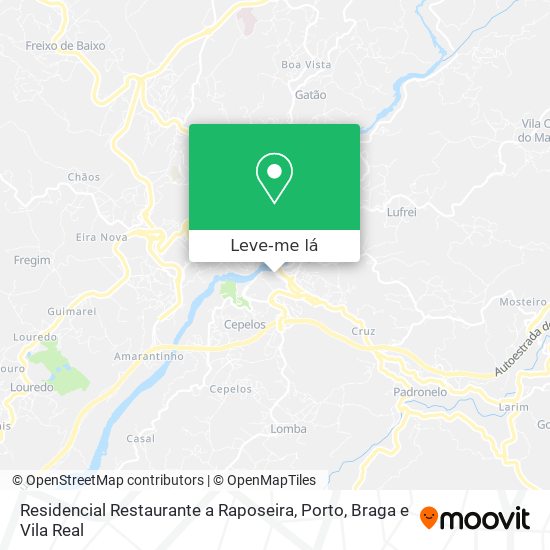 Residencial Restaurante a Raposeira mapa