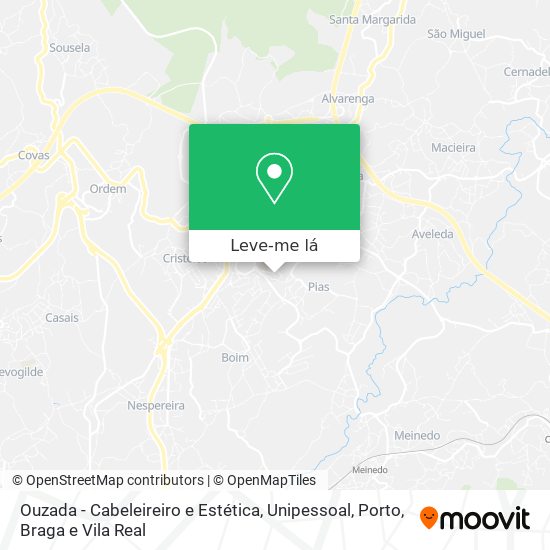 Ouzada - Cabeleireiro e Estética, Unipessoal mapa